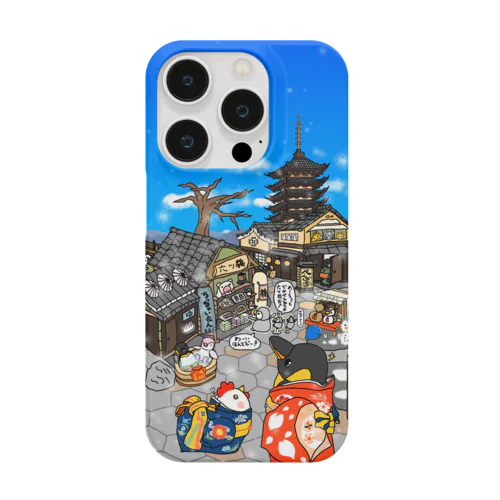 ペンギンの京都旅行 ! iPhone Smartphone Case