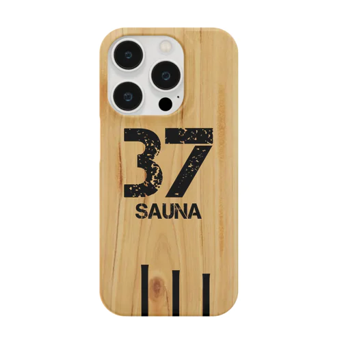 銭湯に行ったら絶対取りたい下駄箱の37(サウナ)の札 iPhone Smartphone Case