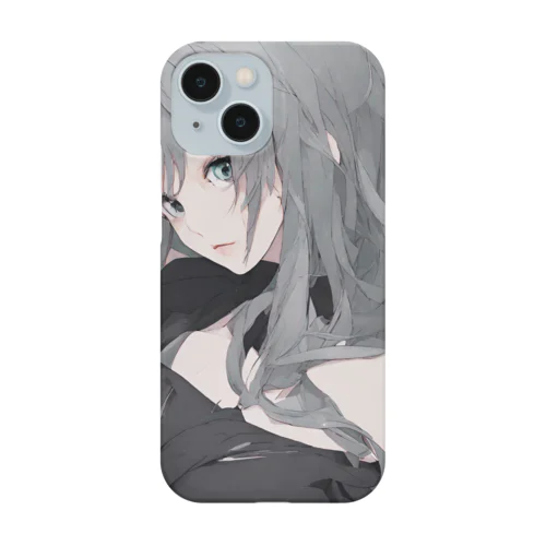 口下手な女の子 iPhone Smartphone Case