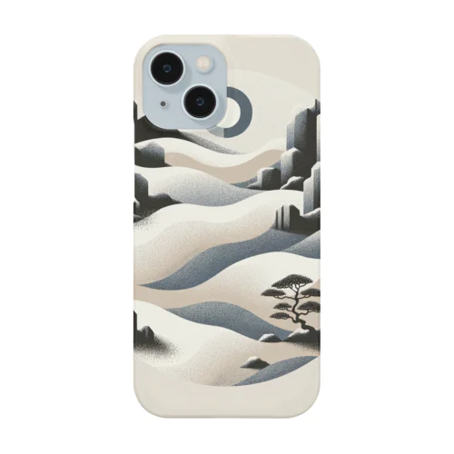 禅の静謐珪砂 iPhone Smartphone Case