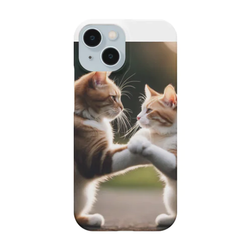 戯れる猫 iPhone Smartphone Case
