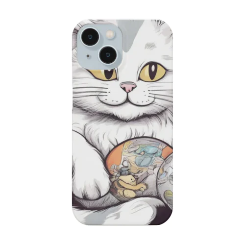 ねこ婦人 iPhone Smartphone Case