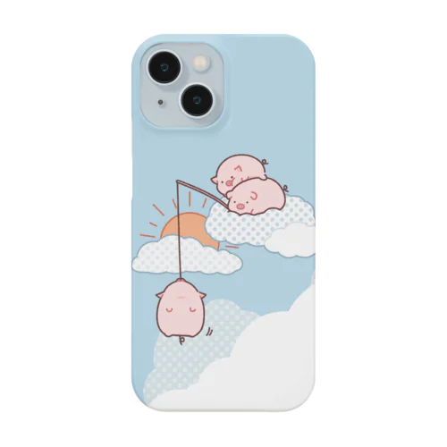 雲の上からこぶた釣り iPhone Smartphone Case