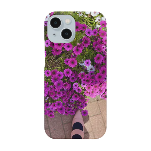 花とパンプス🌸👠 iPhone Smartphone Case