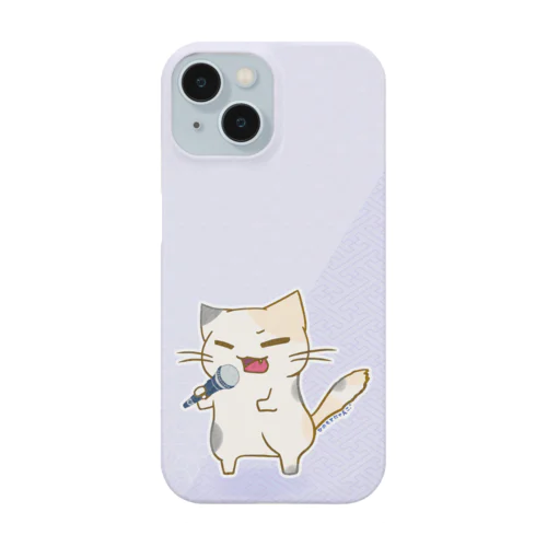 ひのもとにゃんこ®️ 民謡マイク / 桃藤 iPhone Smartphone Case