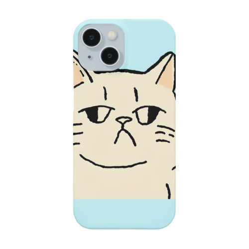 ふてくされたネコくん(水色) iPhone Smartphone Case