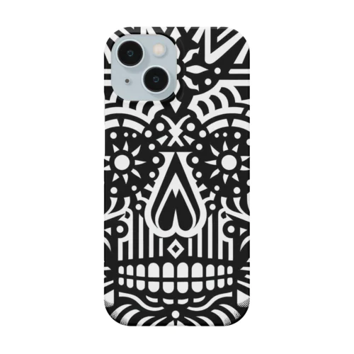サイケ骸骨 iPhone Smartphone Case