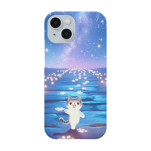 夜の散歩子猫 iPhone Smartphone Case