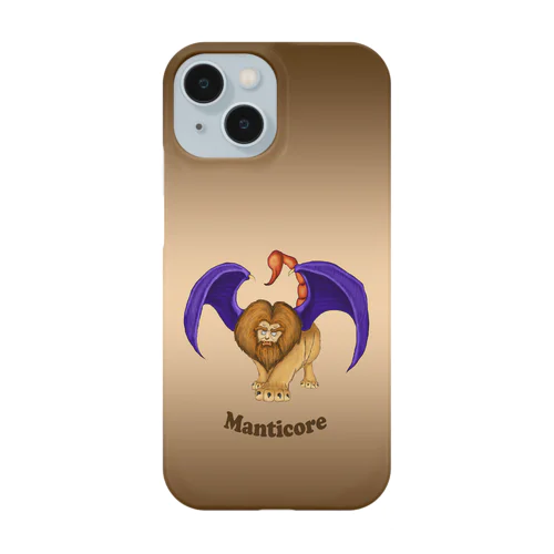 幻獣スマホケース　マンティコア iPhone Smartphone Case