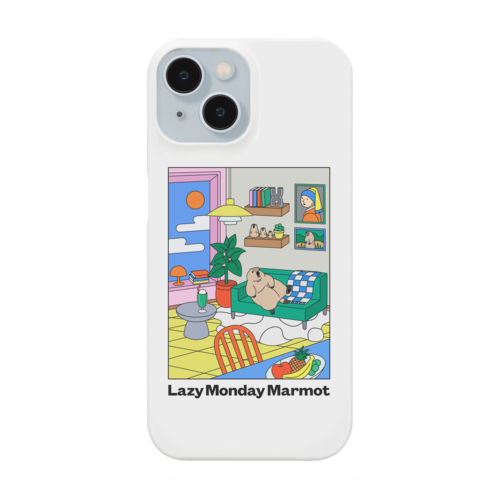 Lazy Monday Marmot iPhone Smartphone Case