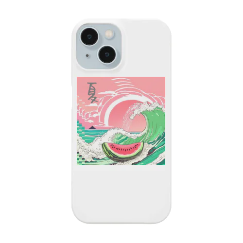 夏の海とスイカ iPhone Smartphone Case