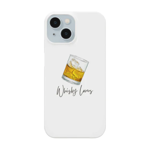 Whisky Lovers(ウイスキーグラスデザイン） iPhone Smartphone Case