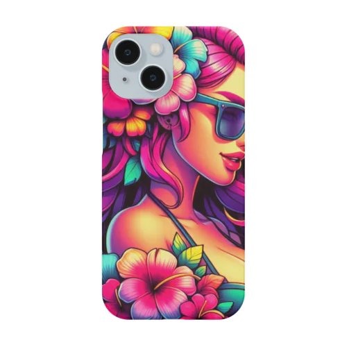 ハワイアンガール iPhone Smartphone Case