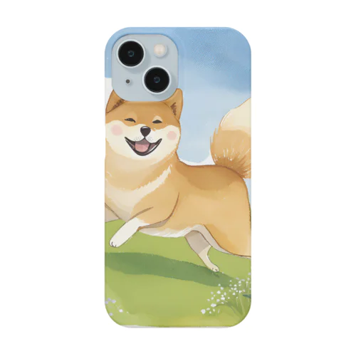柴犬のお散歩 iPhone Smartphone Case