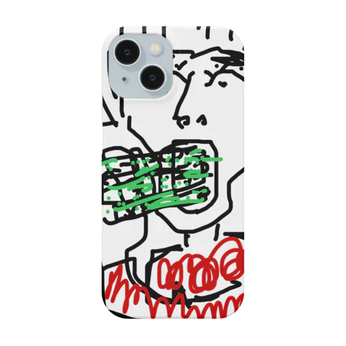 アスパラガスを貪る人 iPhone Smartphone Case