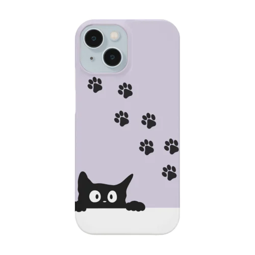 ギョロ猫ちゃんのスマホケース（パープル） iPhone Smartphone Case