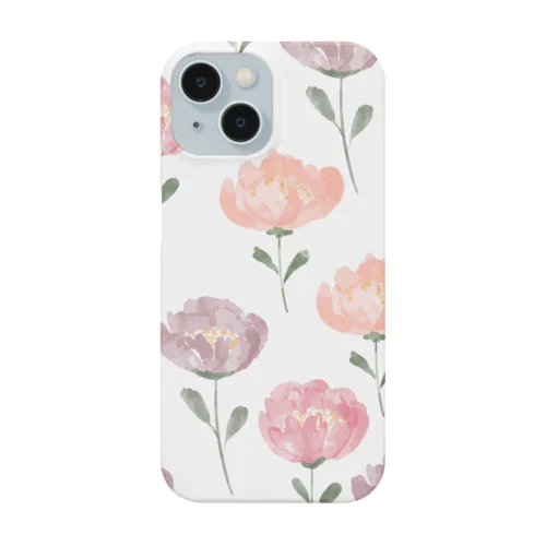 花柄スマホケース（優しい気持ち） iPhone Smartphone Case