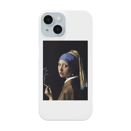 真珠の耳飾りのあのコ iPhone Smartphone Case