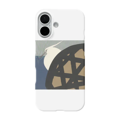 和風　神坂雪佳 「白鷺」 （1909） iPhone Smartphone Case