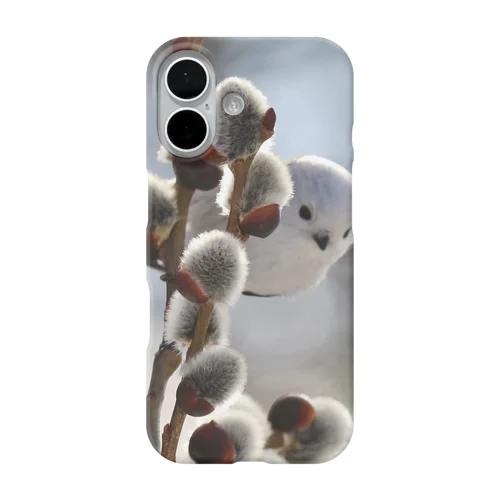 【人気シリーズ】サロベツで雪の妖精シマエナガ iPhone Smartphone Case