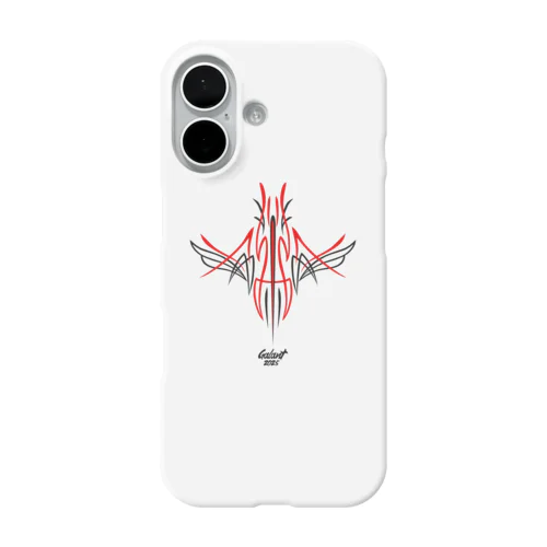 Pinstripe No.1（Red×Black） iPhone Smartphone Case