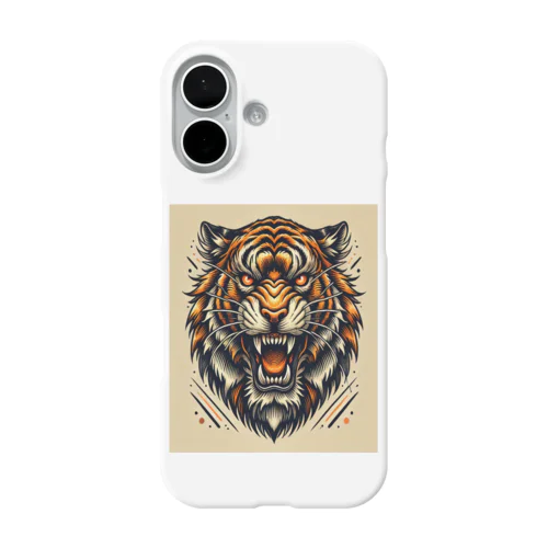 Roaring Tiger - 荒ぶる虎の咆哮 iPhone Smartphone Case
