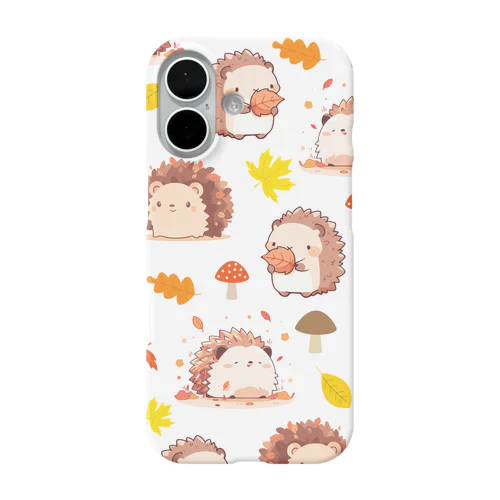 かわいいハリネズミ iPhone Smartphone Case