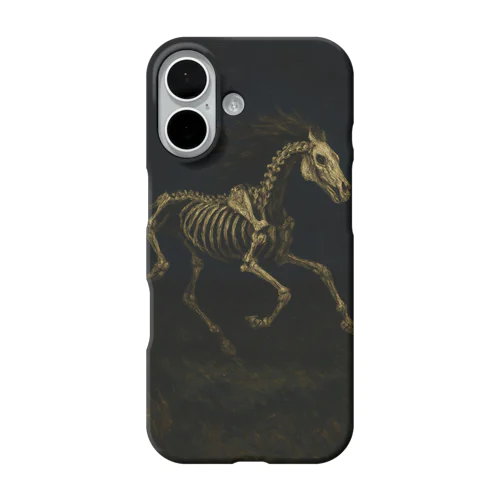 深夜の骨の馬 iPhone Smartphone Case