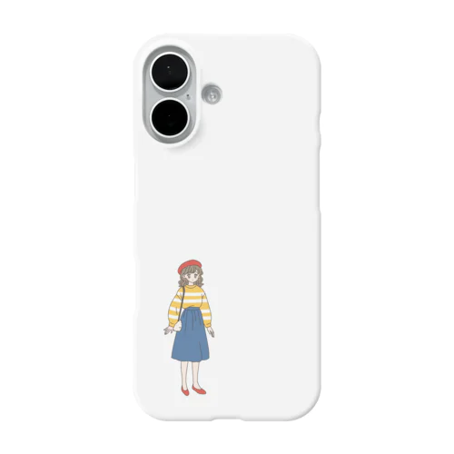 おでかけ女の子 iPhone Smartphone Case
