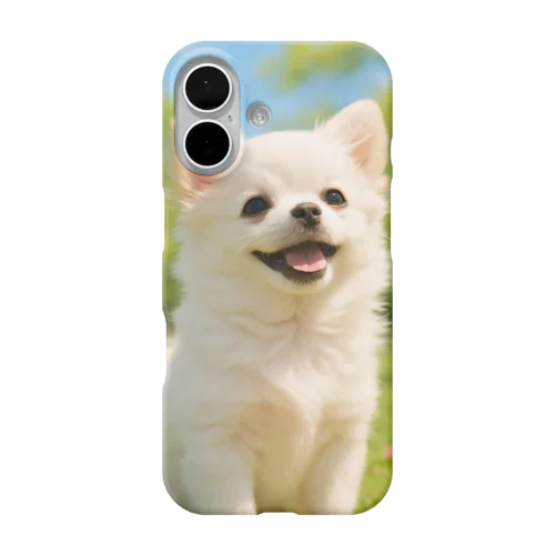 春のおさんぽ日和｜ポメチワのスマイルグッズセット（Tシャツ・雑貨・クッションなど） iPhone Smartphone Case
