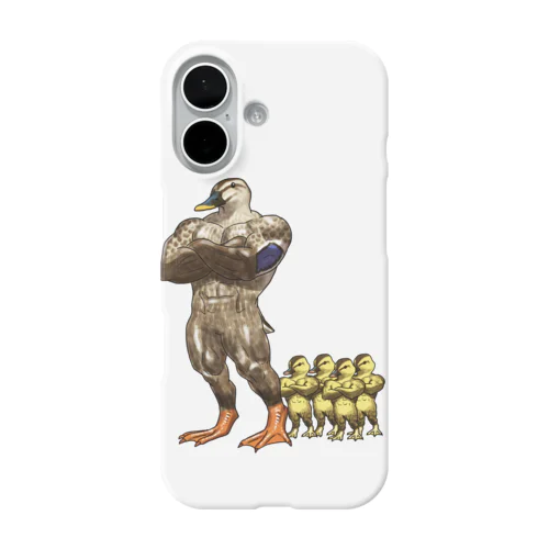 マッチョカルガモ（親子） iPhone Smartphone Case