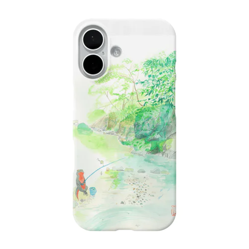 渓谷釣り iPhone Smartphone Case