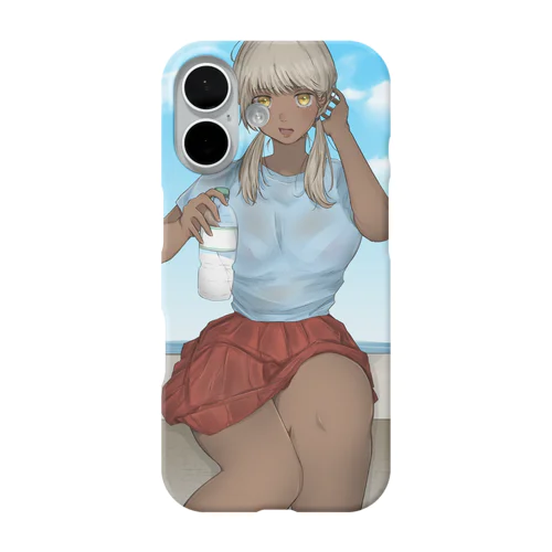 夏の日の彼女 iPhone Smartphone Case