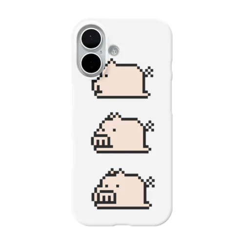 ふりむきぶた iPhone Smartphone Case
