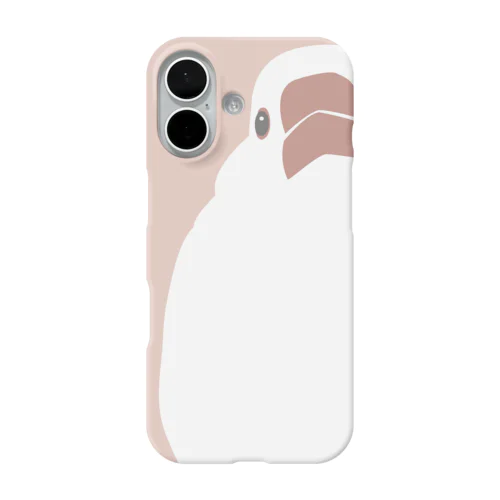 文鳥　ピンク iPhone Smartphone Case