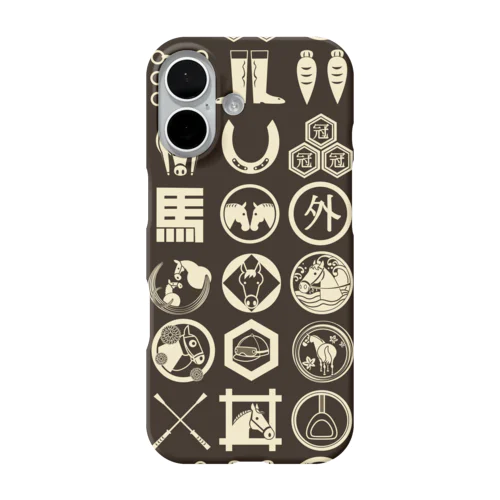 馬紋　（コーヒー） iPhone Smartphone Case
