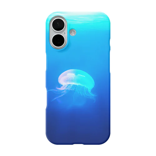 癒し効果バッチリ！海中に浮かぶクラゲちゃん iPhone Smartphone Case