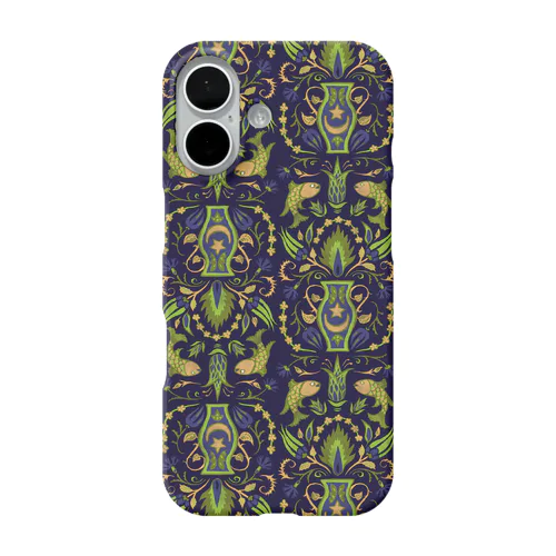 トルコのイズニックタイル【オリーブ/パターン】 iPhone Smartphone Case