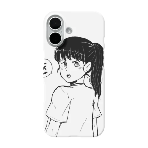ポニテ女子 iPhone Smartphone Case