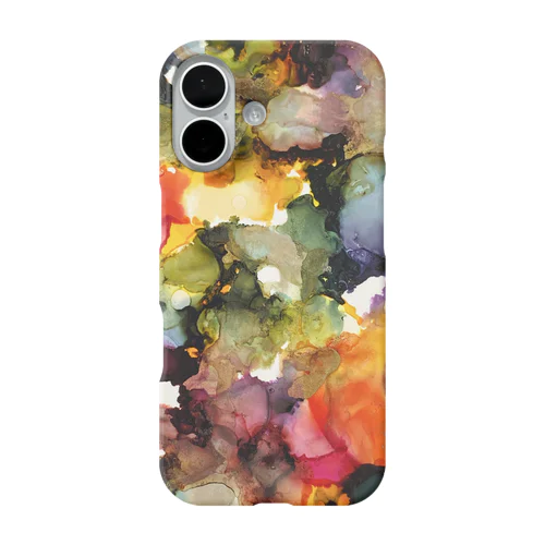 アルコールインクアート 【はじまり】 iPhone Smartphone Case
