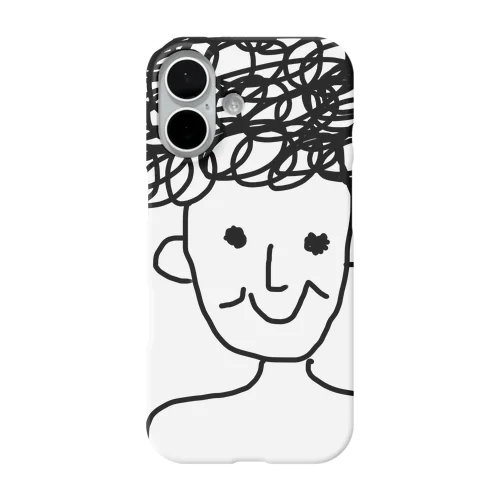 天パ iPhone Smartphone Case