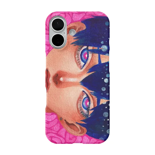 ピンク薔薇くん iPhone Smartphone Case