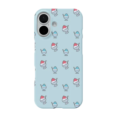 かき氷柄 iPhone Smartphone Case