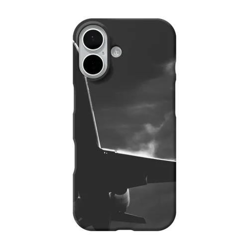 モノクロ飛行機　CRJ iPhone Smartphone Case