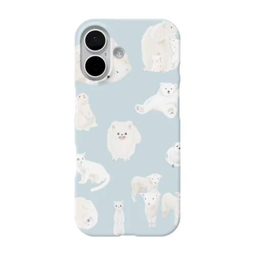 白い犬」スマホケース（iPhone）の通販 ∞ SUZURI（スズリ）