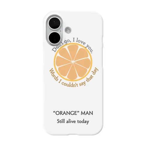 オレンジの男 iPhone Smartphone Case