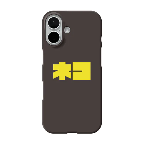 ネコのスマホケース（黒14） iPhone Smartphone Case