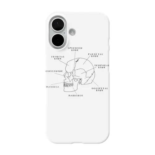 頭蓋骨の横顔 iPhone Smartphone Case