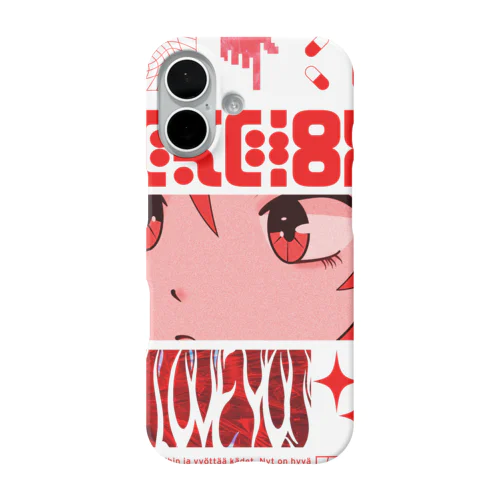 イミテーション・レッド iPhone Smartphone Case
