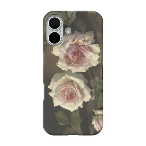 フランス・モルテルマン《Prince-de-Bulgarie 2つのバラ》 iPhone Smartphone Case
